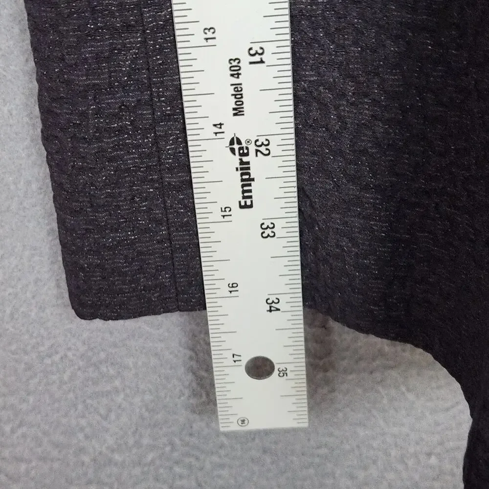 MARLOWE Pants Womens Size 4 Black Textured Wool Flared Leg Measure 28X34
